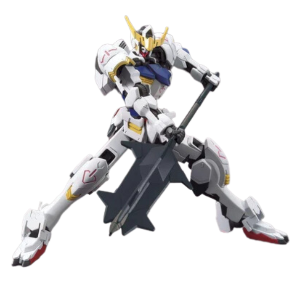 Gundam Express Australia Bandai 1/144 HGIBO Gundam Barbatos front view with mace 
