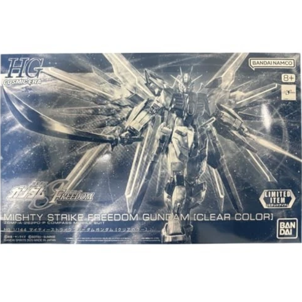 Gundam Express Australia P-Bandai HG 1/144 Mighty Strike Freedom Gundam (Clear Colour) box artwork