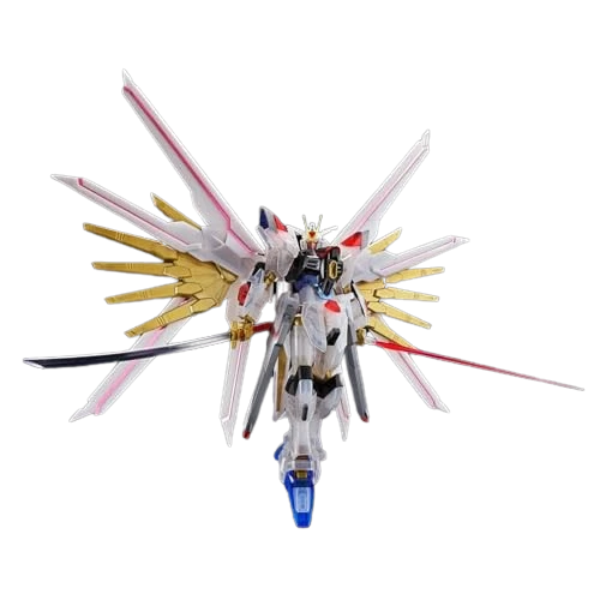 Gundam Express Australia P-Bandai HG 1/144 Mighty Strike Freedom Gundam (Clear Colour) view on front 2
