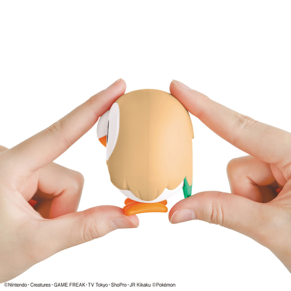 Bandai Pokemon Plamo Collection Quick Series!! 10 Rowlet view on side
