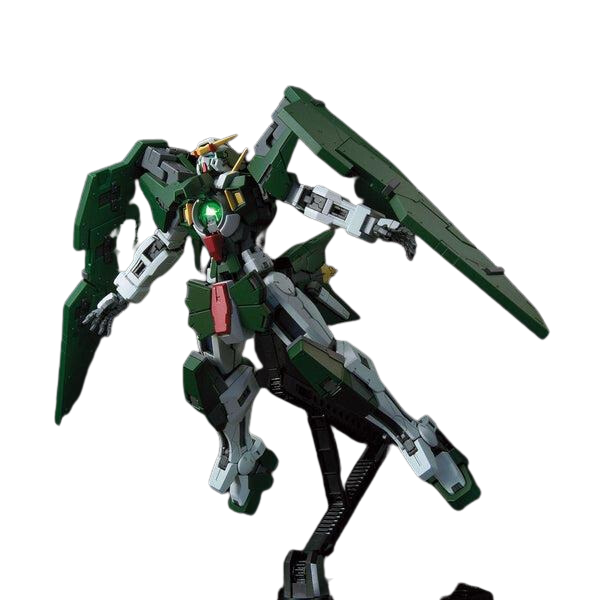 Gundam Express Australia Bandai 1/100 MG 00 Gundam Dynames  action pose in stand