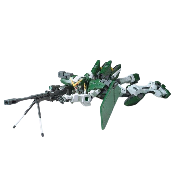 Gundam Express Australia Bandai 1/100 MG 00 Gundam Dynames action pose using the sniper rifle