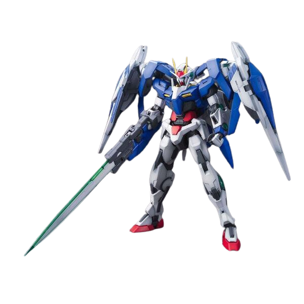 Gundam Express Australia Bandai 1/100 MG 00 Raiser Celestial Being GN-0000+GNR-010 view on front