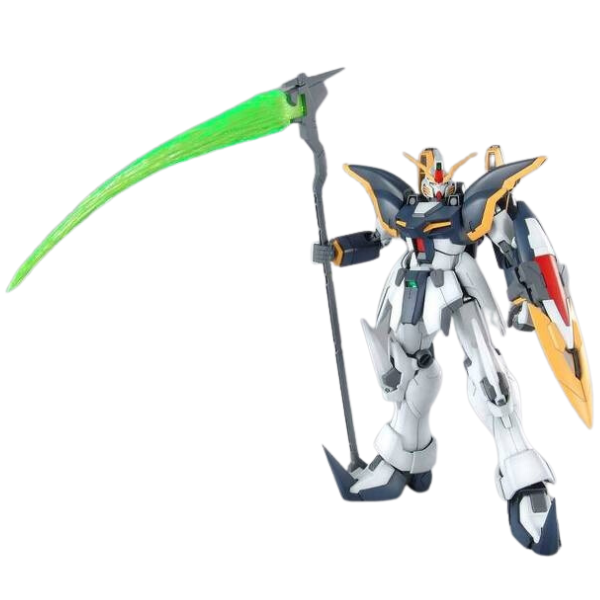 Gundam Express Australia Bandai 1/100 MG Gundam Deathscythe EW Ver. action pose with deathscythe