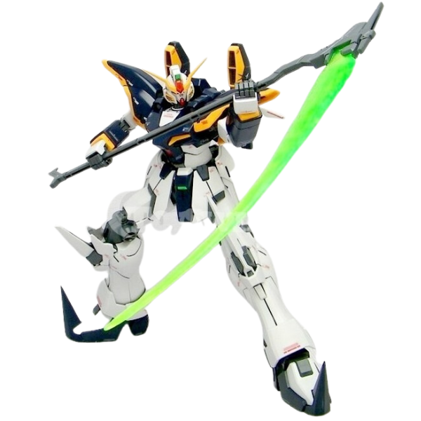 Gundam Express Australia Bandai 1/100 MG Gundam Deathscythe EW Ver. action pose with deathscythe
