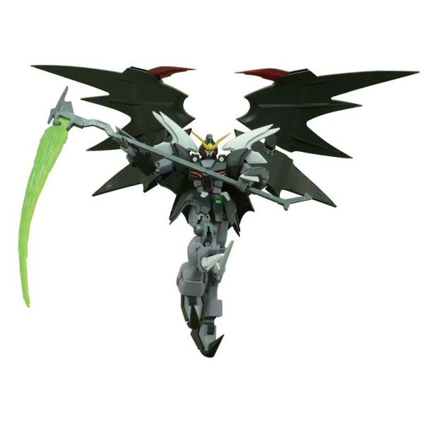 Gundam Express Australia Bandai 1/100 MG Gundam Deathscythe Hell EW Ver. action pose with deathscythe
