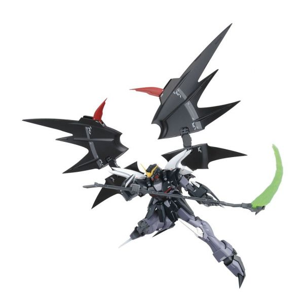 Gundam Express Australia Bandai 1/100 MG Gundam Deathscythe Hell EW Ver. action pose with deathscythe and wings