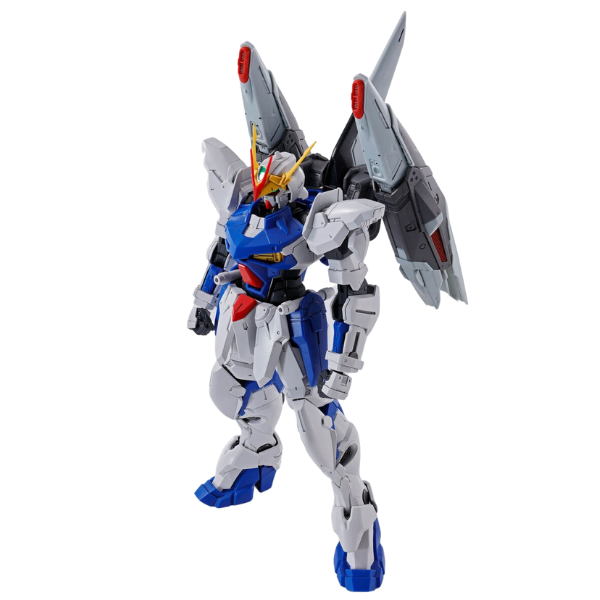 Bandai 1/100 MG Gunner Wizard/Slash Wizard/Blaze Wizard Set gundam action pose using blaze wizard