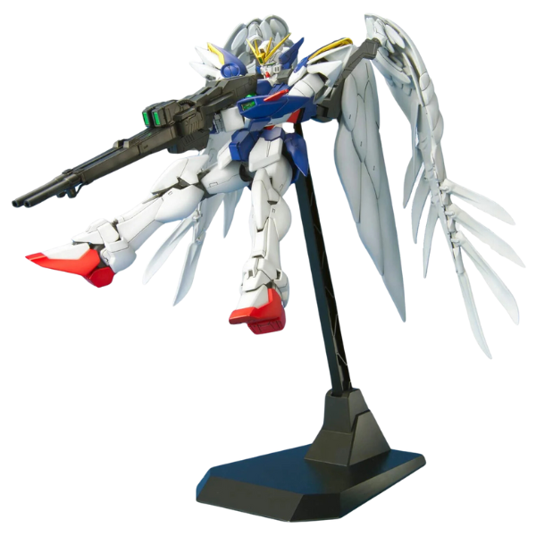 Gundam Express Australia Bandai 1/100 MG XXXG-00W0 Wing Gundam Zero Custom Endless Waltz action pose 2