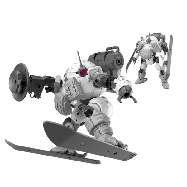 Roundnova II action pose with ski's