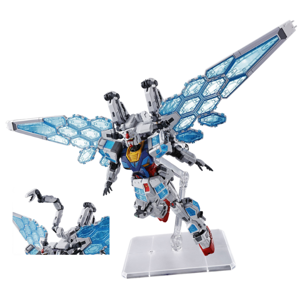 Gundam Express Australia Bandai 1144 EXPO2025 RX-78F00E Gundam (EX-001 Glass Feather) action pose
