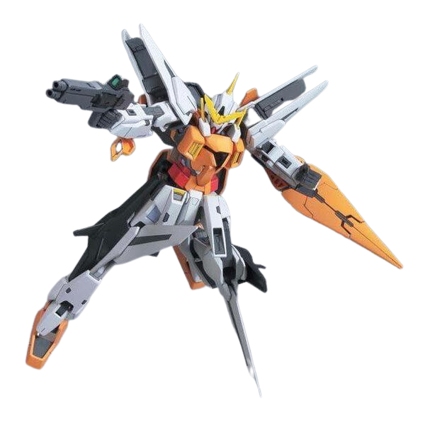 Gundam Express Australia Bandai 1/144 HG 00 GN-003 Gundam Kyrios action pose with gun