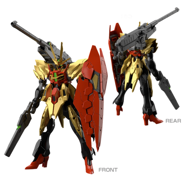 Gundam Express Australia Bandai 1/144 HGBM Typhoeus Gundam Chimera view on front and rear