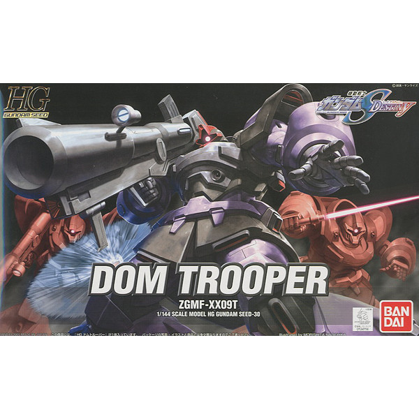 Gundam Express Australia Bandai 1/144 HG Dom Trooper package artwork