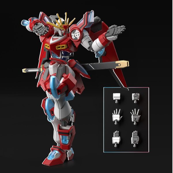 Gundam Express Australia Bandai 1/144 HG Shin Burning Gundam (Gundam Build Metaverse) some hand details