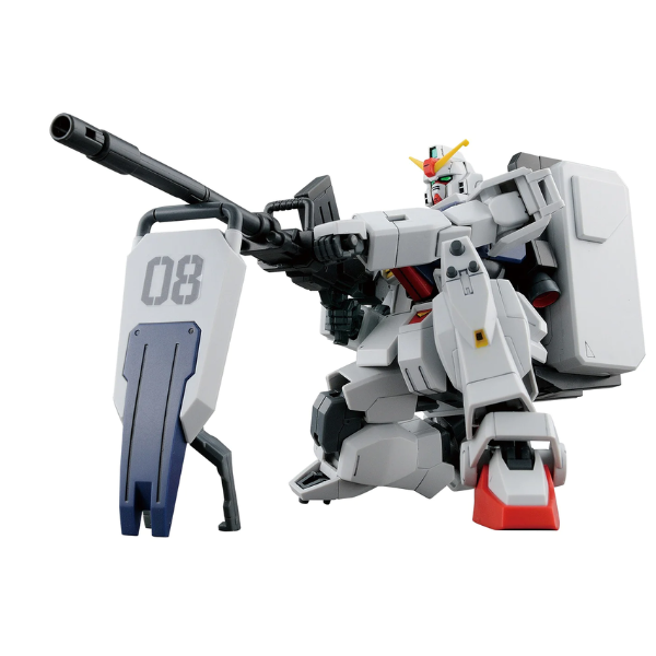 Gundam Express Australia Bandai 1/144 HGUC RX-79[G] Gundam Ground Type action pose with shield and rifle