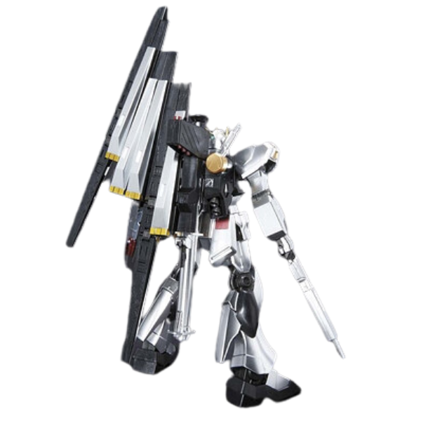 Gundam Express Australia Bandai 1/144 HGUC RX-93 Nu Gundam Metallic Coating action pose back with weapon