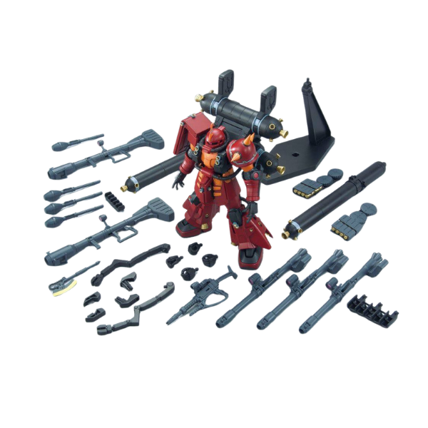 Gundam Express Australia Bandai 1/144 HG MS-06R Zaku II Psycho Zaku accessories