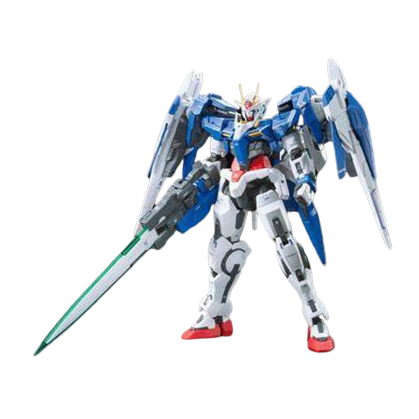 Gundam Express Australia Bandai 1/144 RG GN-0000 + GNR-010 00 Raiser view on front