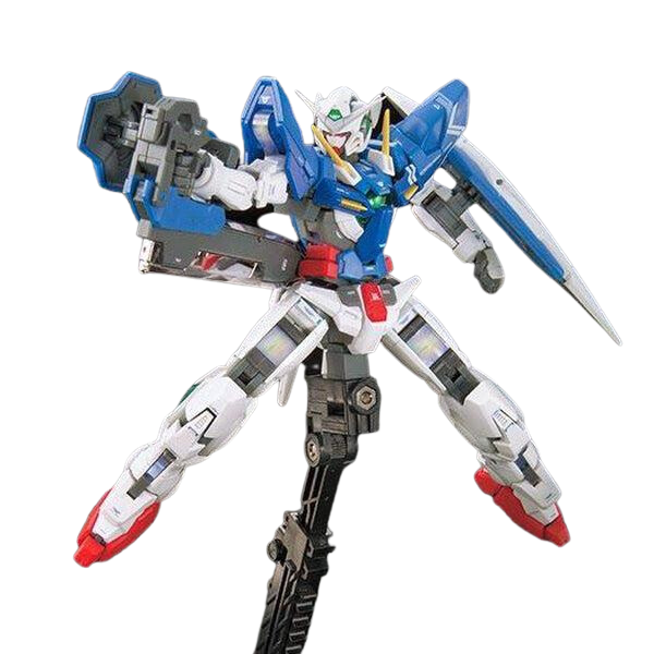 Gundam Express Australia Bandai 1/144 RG GN-001 Gundam Exia action pose in stand 2 