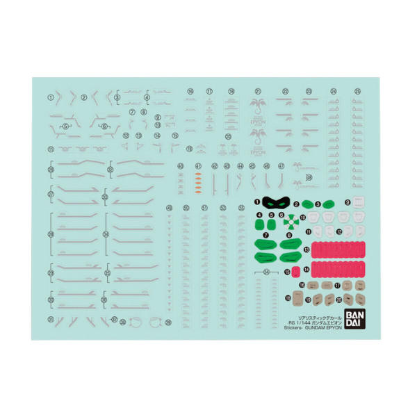 Gundam Express Australia Bandai 1/144 RG Gundam Epyon decals