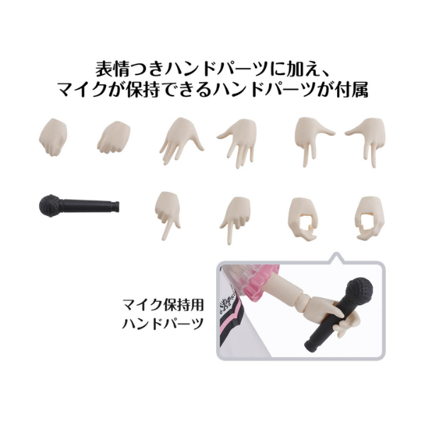 Gundam Express Australia Bandai 30MS Miki Hoshii (20th Anniversary YOU AND AI!) hand parts and accessories