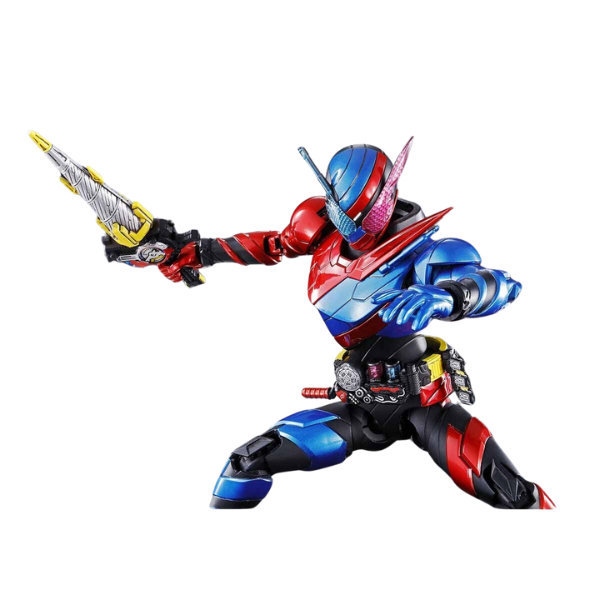 Gundam Express Australia Bandai Figure-rise Standard Kamen Rider Build Rabbit Tank Form action pose with drill crusher