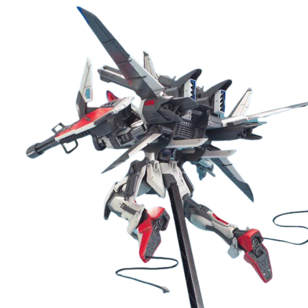 Gundam Express Australia Bandai MG 1/100 Strike E+IWSP (Astrays Lukas O'Donnel) action pose view on back