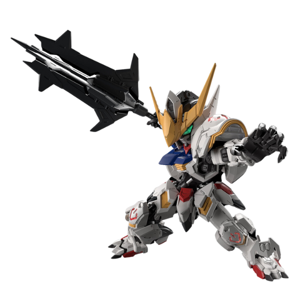 Gundam Express Australia Bandai MGSD Gundam Barabatos (Mobile Suit Gundam: Iron-Blooded Orphans)  action pose attacking