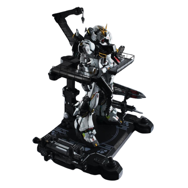 Gundam Express Australia Bandai Metal Structure Kaitai-Shou-ki RX-93 Nu Gundam detailed view on side in stand 