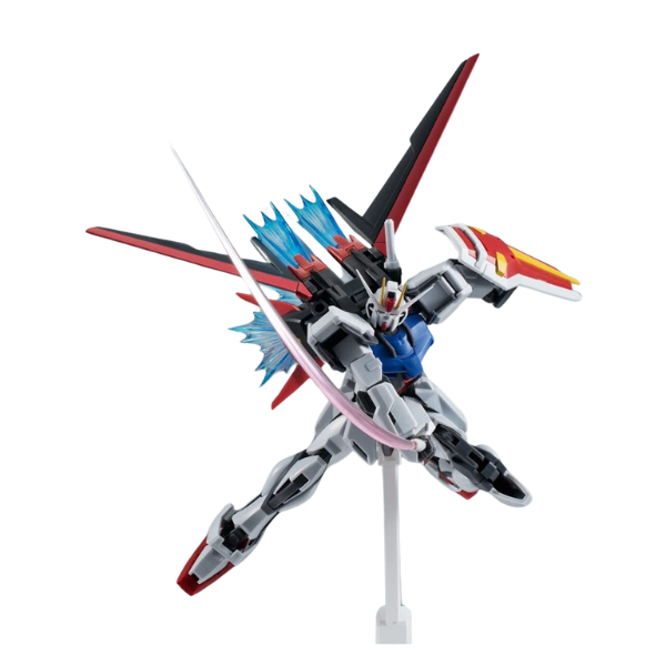 Gundam Express Australia ROBOT Damashii (SIDE MS) GAT-X105+AQM / E-X01 Aile Strike Gundam ver. A.N.I.M.E. ROBOT Damashii 15th ANNIVERSARY action pose