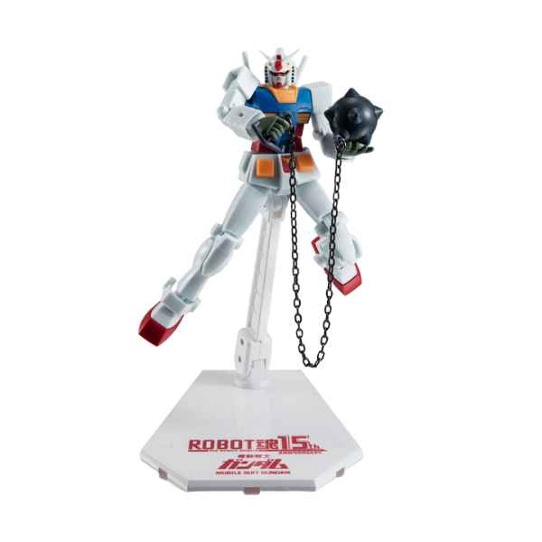 Gundam Express Australia Bandai ROBOT Damashii (SIDE MS) RX-78-2 Gundam ver. A.N.I.M.E. ROBOT Damashii15th ANNIVERSARY with gundam hammer