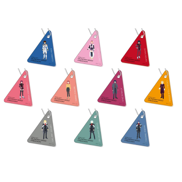 Gundam Express Australia Hasepro Gundam Seed Freedom: Clear Plate Keychain 1Box 10pcs all keychains