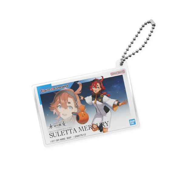 Bandai Gunpla Package Art Acrylic Ball Chain Mobile Suit Gundam The Witch From Mercury - Suletta Mercury ball chain tag