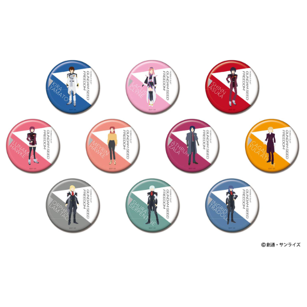 Gundam Express Australia Hasepro Gundam Seed Freedom: CAN Badge 1Box 10pcs all badges