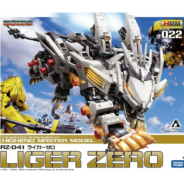Gundam Express Australia Kotobukiya 1/72 Zoids HMM RZ-041 Liger Zero Markings Plus Ver. package artwork