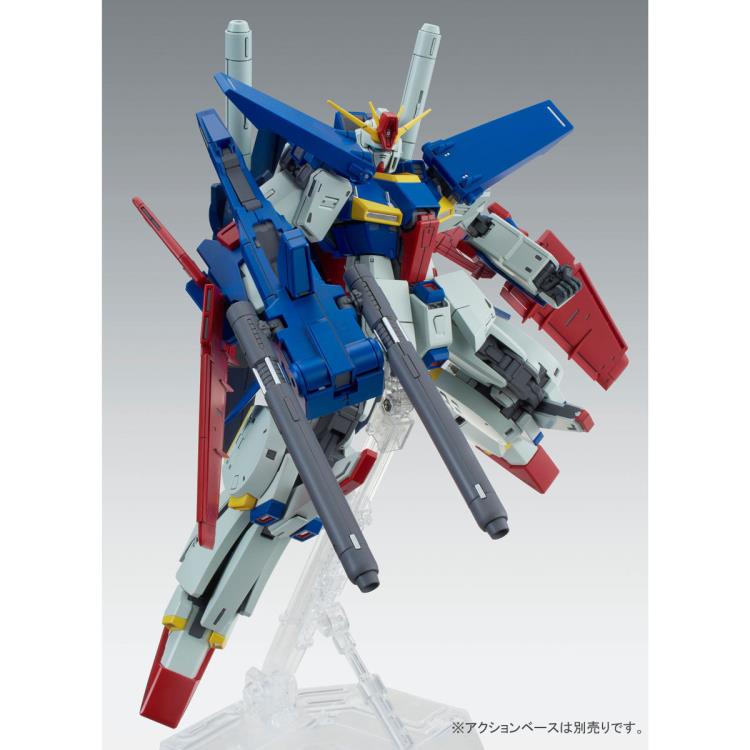 P-Bandai 1/100 MG Enhanced ZZ Gundam Ver Ka action pose 2