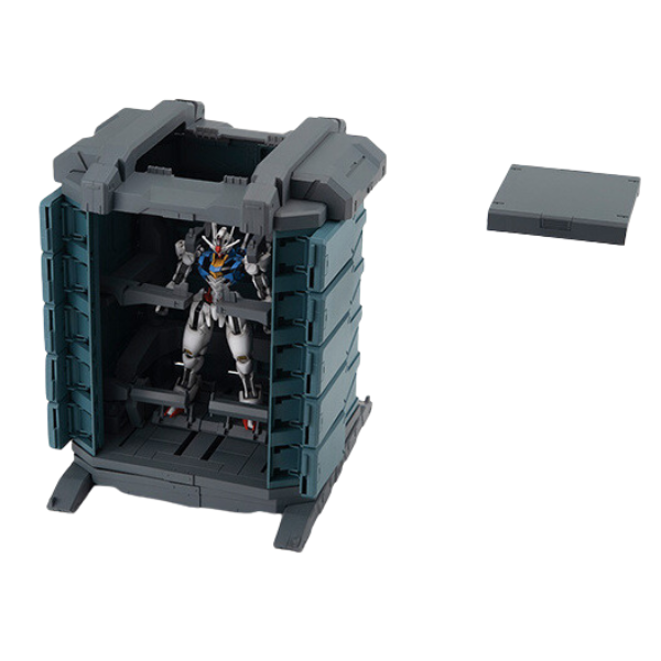 Gundam Express Australia 1/144 Realistic Model Series Mobile Suit Gundam The Witch From Mercury G Structure [GS07-B] MS Container (Material Color Edition) view on front 2