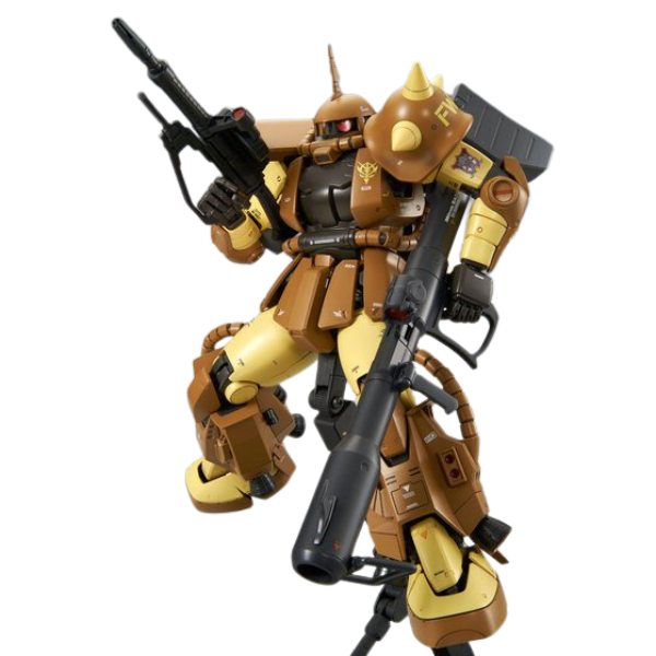 P-Bandai 1/100 MG MS-06R-1A Masaya Nakagawa's Zaku II using a bazooka and machine gun 