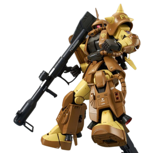P-Bandai 1/100 MG MS-06R-1A Masaya Nakagawa's Zaku II action pose holding a bazooka