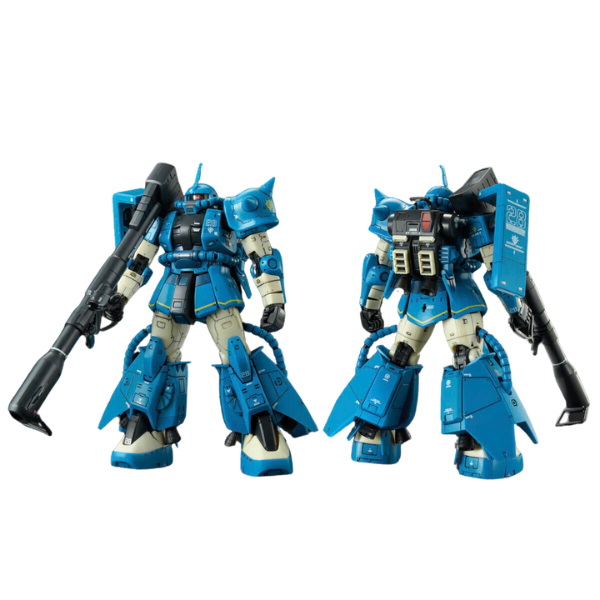 Gundam Express Australia P-Bandai 1/100 MG Robert Gilliam's Zaku II back and front view