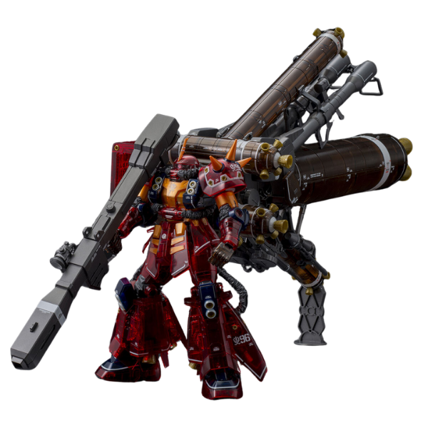 Gundam Express Australia P-Bandai 1/100 MS-06R Zaku High Mobility Type “Psycho Zaku” Ver. Ka (Gundam Thunderbolt) (Half Mechanical Clear) view on front