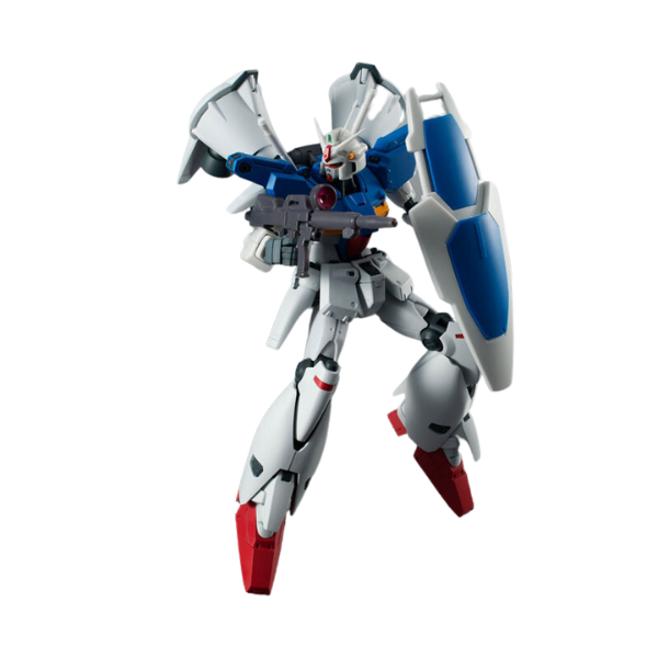 Gundam Express Australia Bandai ROBOT Damashii (SIDE MS) RX-78GP01Fb Gundam Prototype Unit 1 Full Bernian ver. A.N.I.M.E. (Reissue) holding a rifle