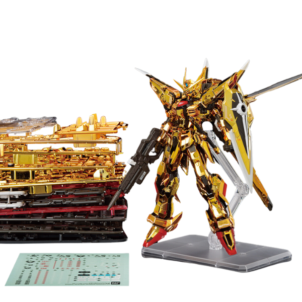 Gundam Express Australia Bandai 1/144 RG Akatsuki Gundam (Oowashi Pack) action pose with plastic kits