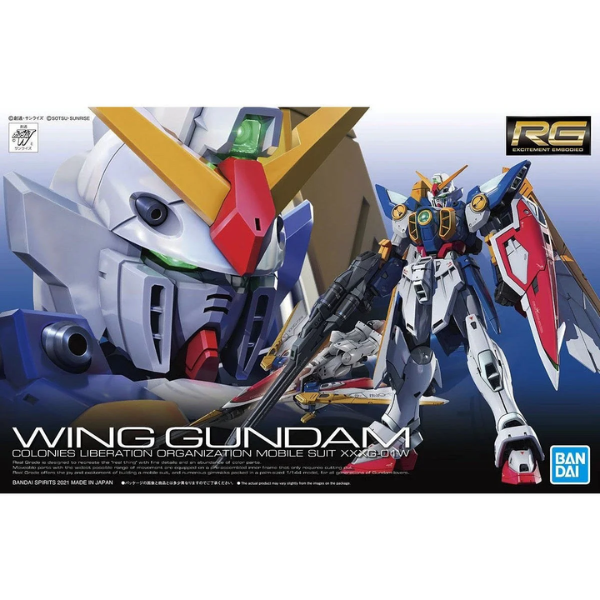 Gundam Express Australia Bandai 1/144 RG Wing Gundam package artwork