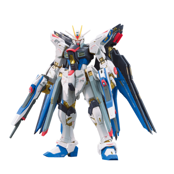 Gundam Express Australia Bandai 1/144 RG ZGMF-X20A Strike Freedom Gundam Z.A.F.T. Mobile Suit view on front
