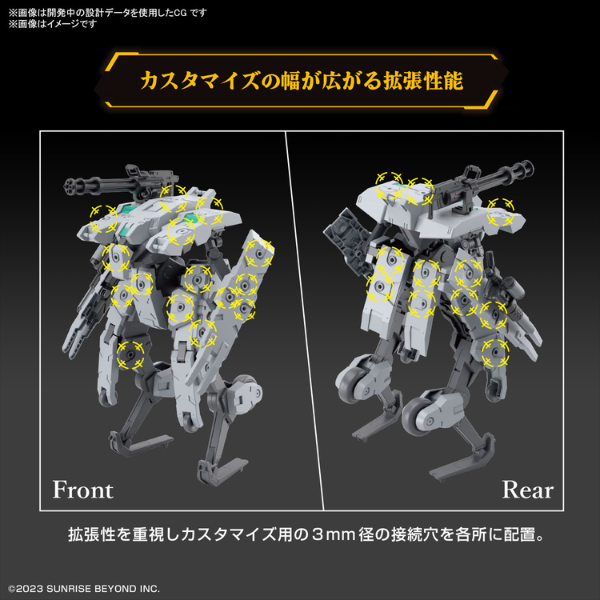Gundam Express Australia Bandai 1/72 HG Bunyip Ginga (Kyoukai Senki) front and rear