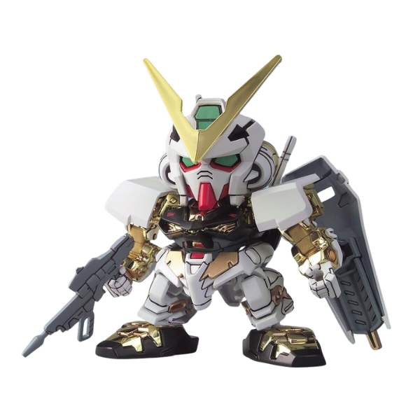 Gundam Express Australia Bandai BB #299 Gundam Astray Gold Frame view on front