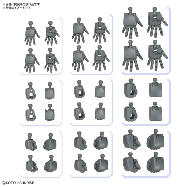 Gundam Express Australia Bandai Gundam Option Parts Set Gunpla 04 (Build Hands Round Shape) parts