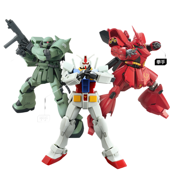 Gundam Express Australia Bandai Gundam Option Parts Set Gunpla 04 (Build Hands Round Shape) action poses